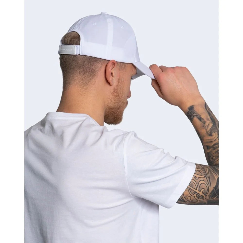 Armani Exchange White Cotton Caps Baseball Hat - UNI