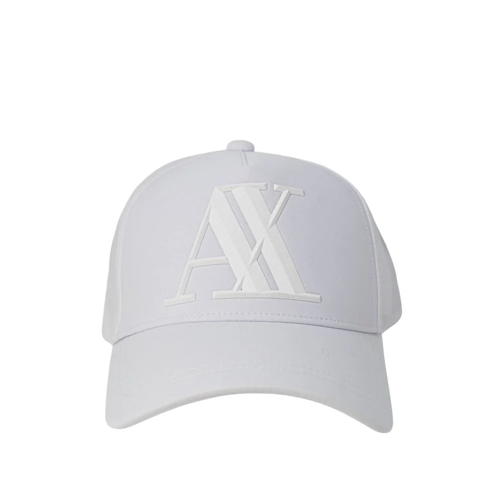 Armani Exchange White Cotton Caps Baseball Hat - UNI