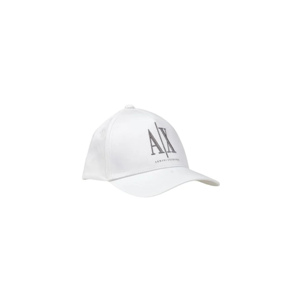 Armani Exchange White Cotton Caps Baseball Hat - UNI