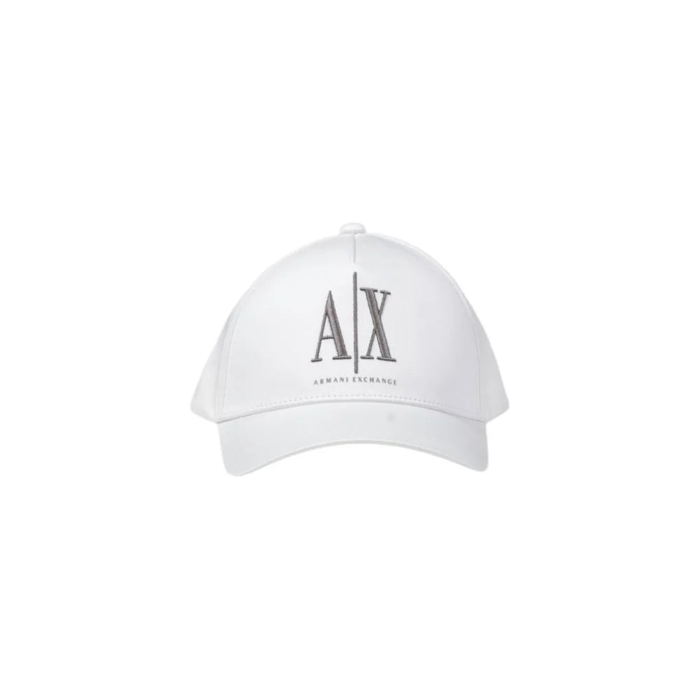 Armani Exchange White Cotton Caps Baseball Hat - UNI