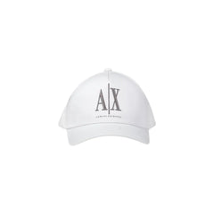 Armani Exchange White Cotton Caps Baseball Hat - UNI