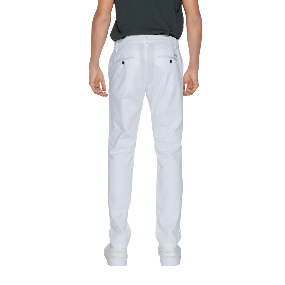 Armani Exchange White Cotton Pant