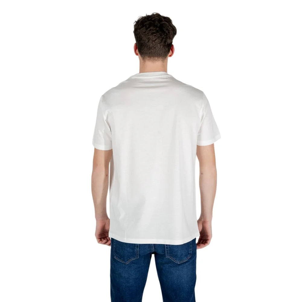 Armani Exchange White Cotton T-Shirt - IT48 | L