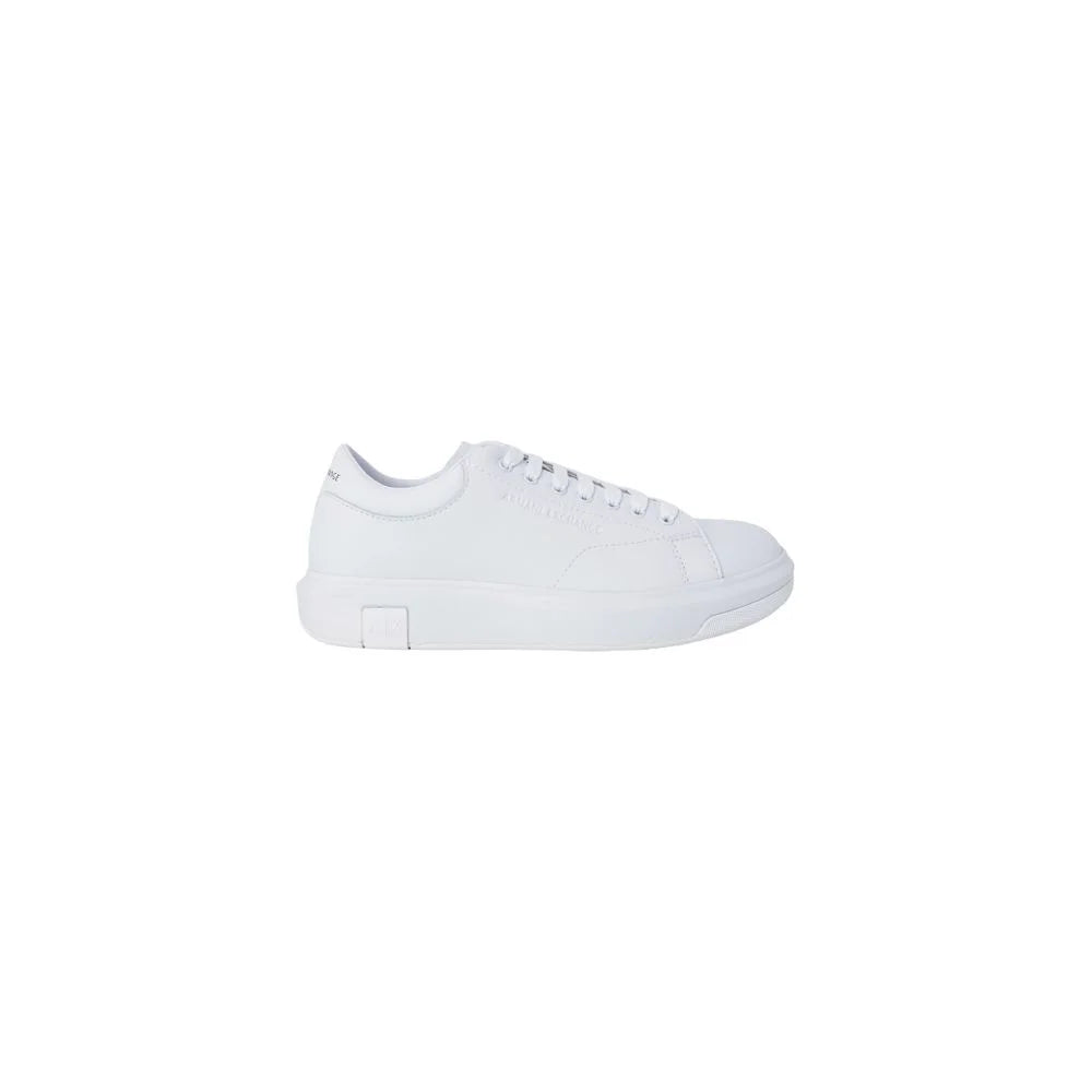 Armani Exchange White Leather Low Top Sneakers - Sneakers