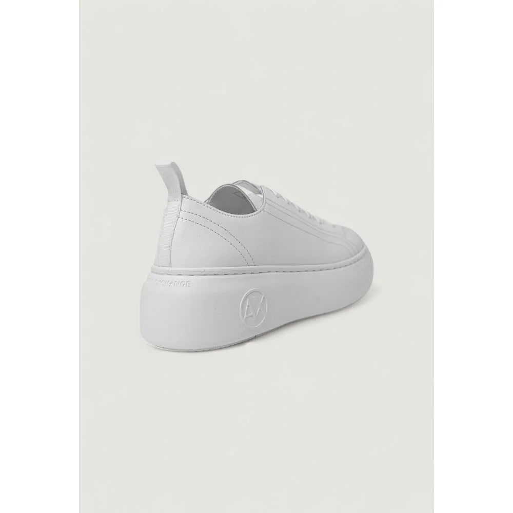 Armani Exchange White Leather Sneaker