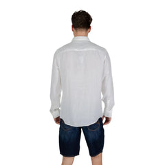 Armani Exchange White Linen Shirt