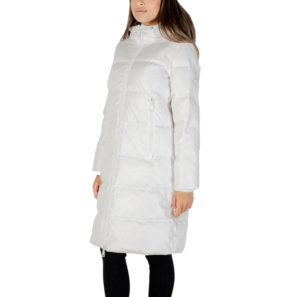 Armani Exchange White Polyamide Coat - Parkas