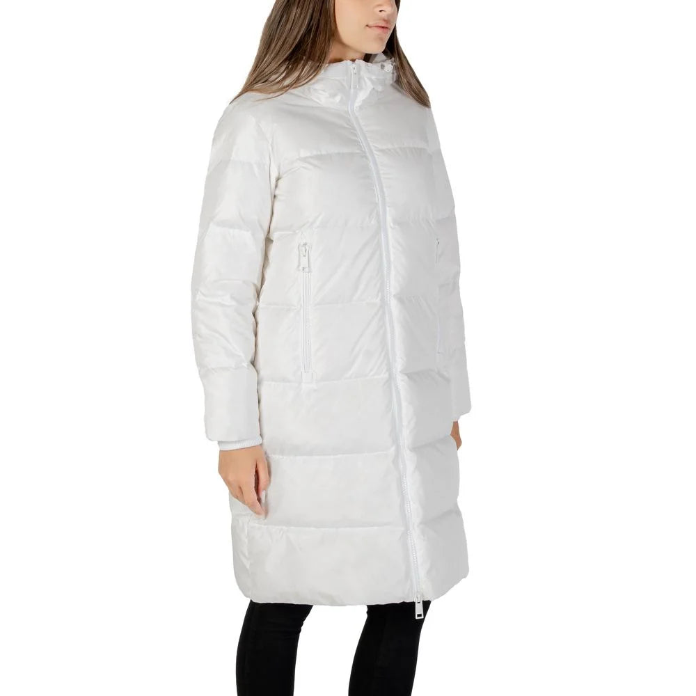 Armani Exchange White Polyamide Coat - Parkas