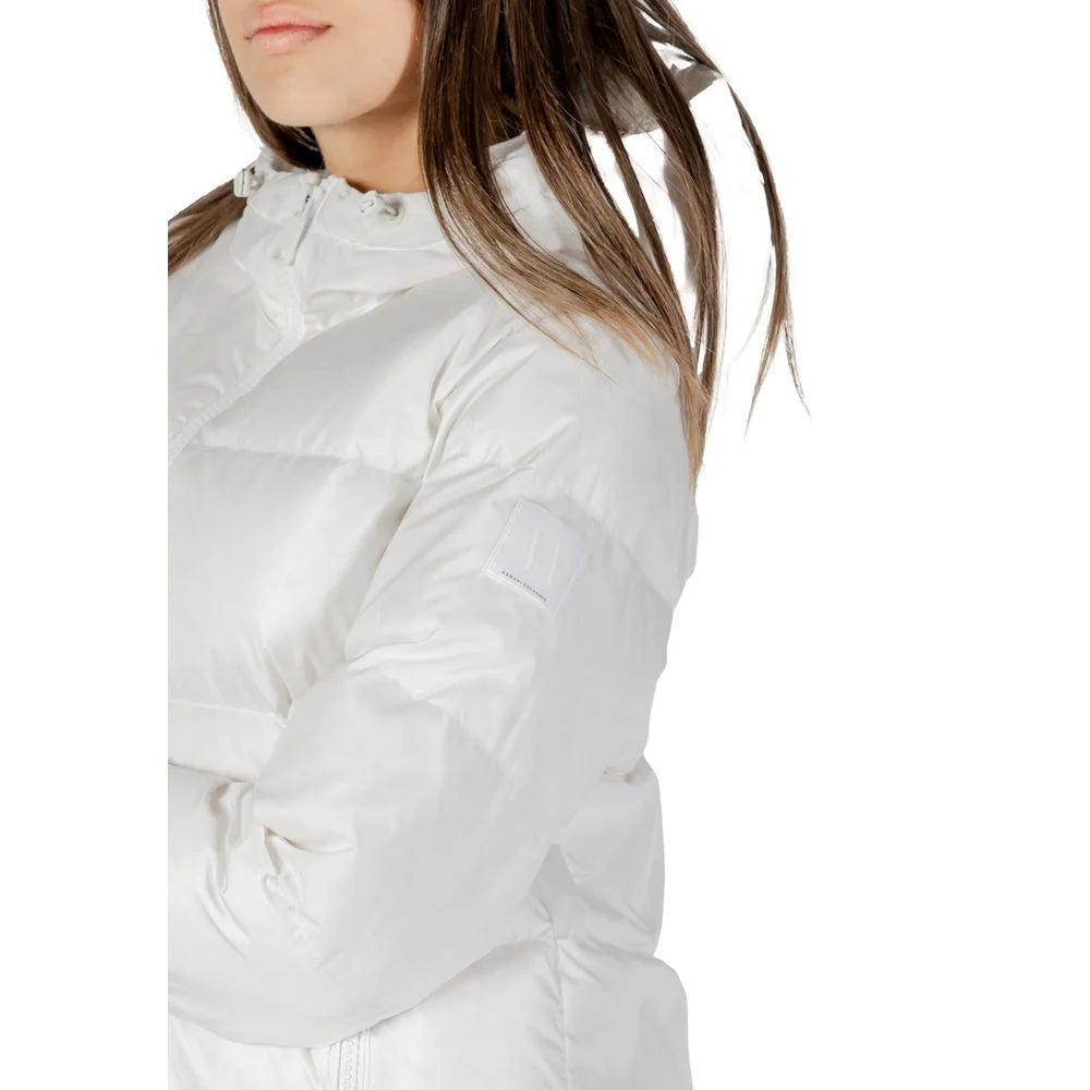 Armani Exchange White Polyamide Coat - Parkas