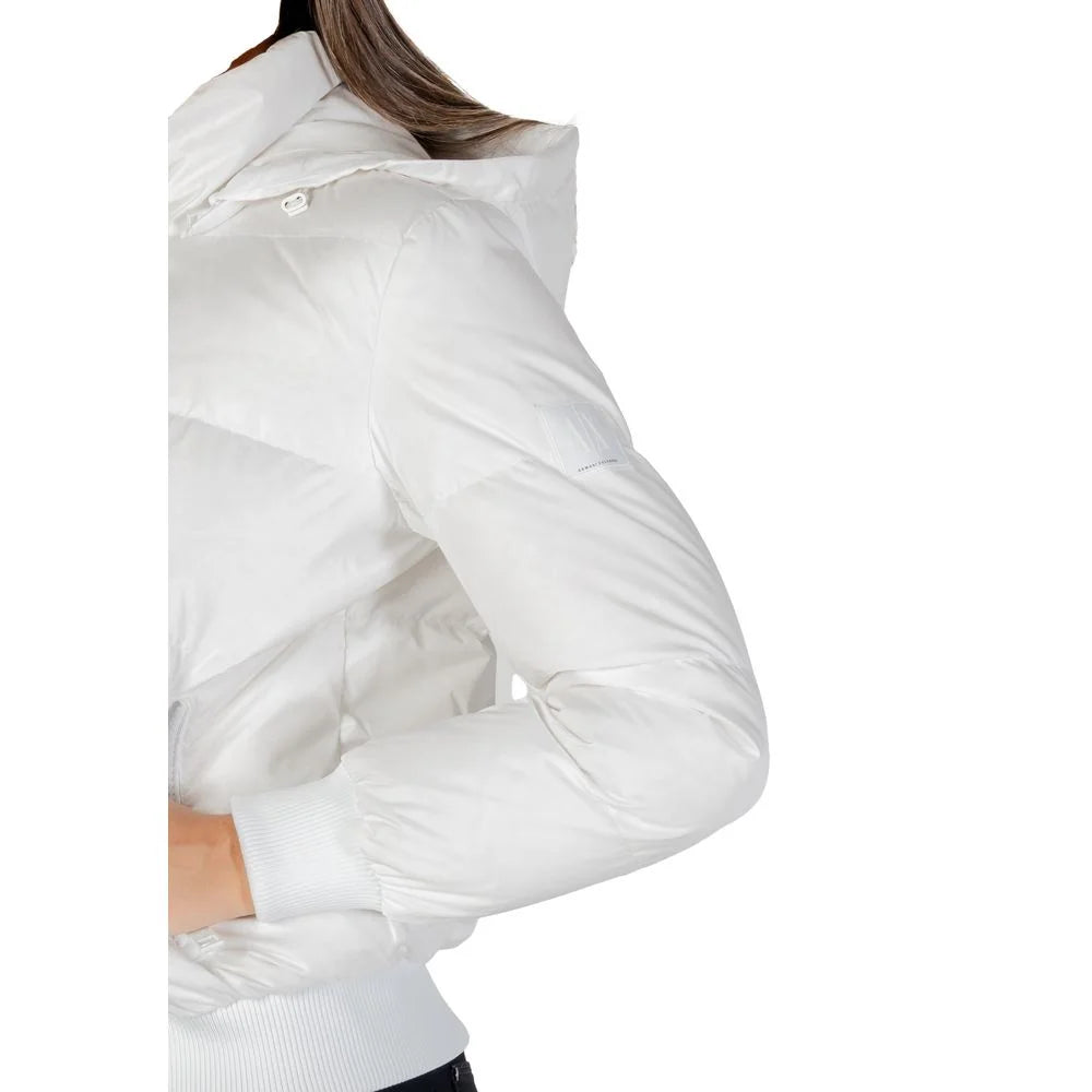 Armani Exchange White Polyamide Coat - Puffer Jackets