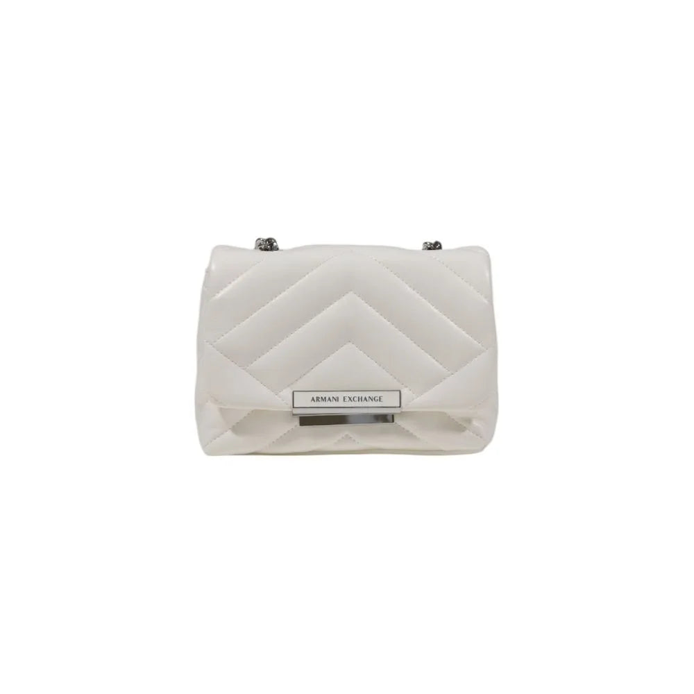 Armani Exchange White Polyester Handbag