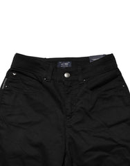 Armani Jeans Black Mid Waist Cotton Stretch Skinny Denim Jeans - W26