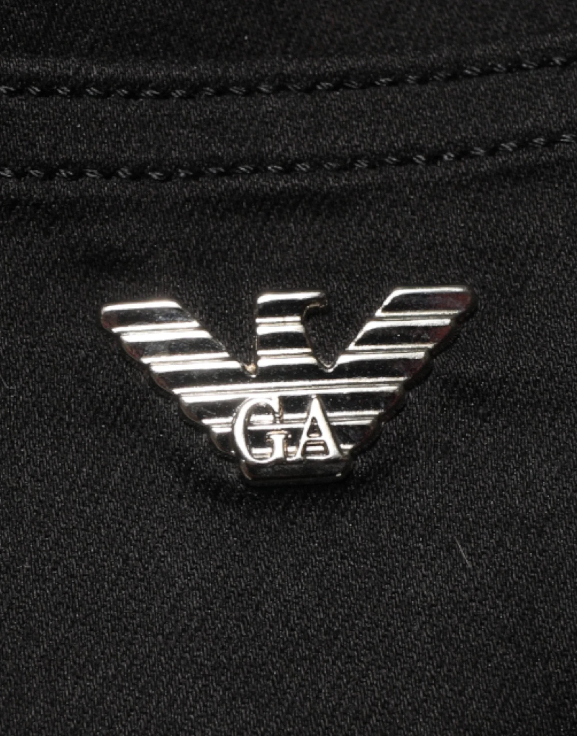 Armani Jeans Black Mid Waist Cotton Stretch Skinny Denim Jeans - W26