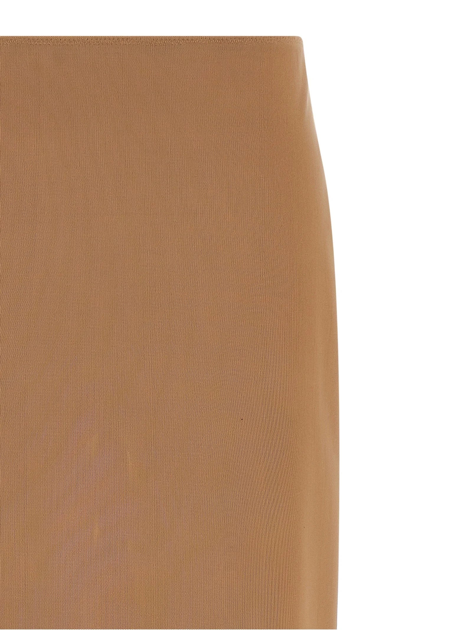 Armarium Beige Polyamide Midi Skirt - IT40