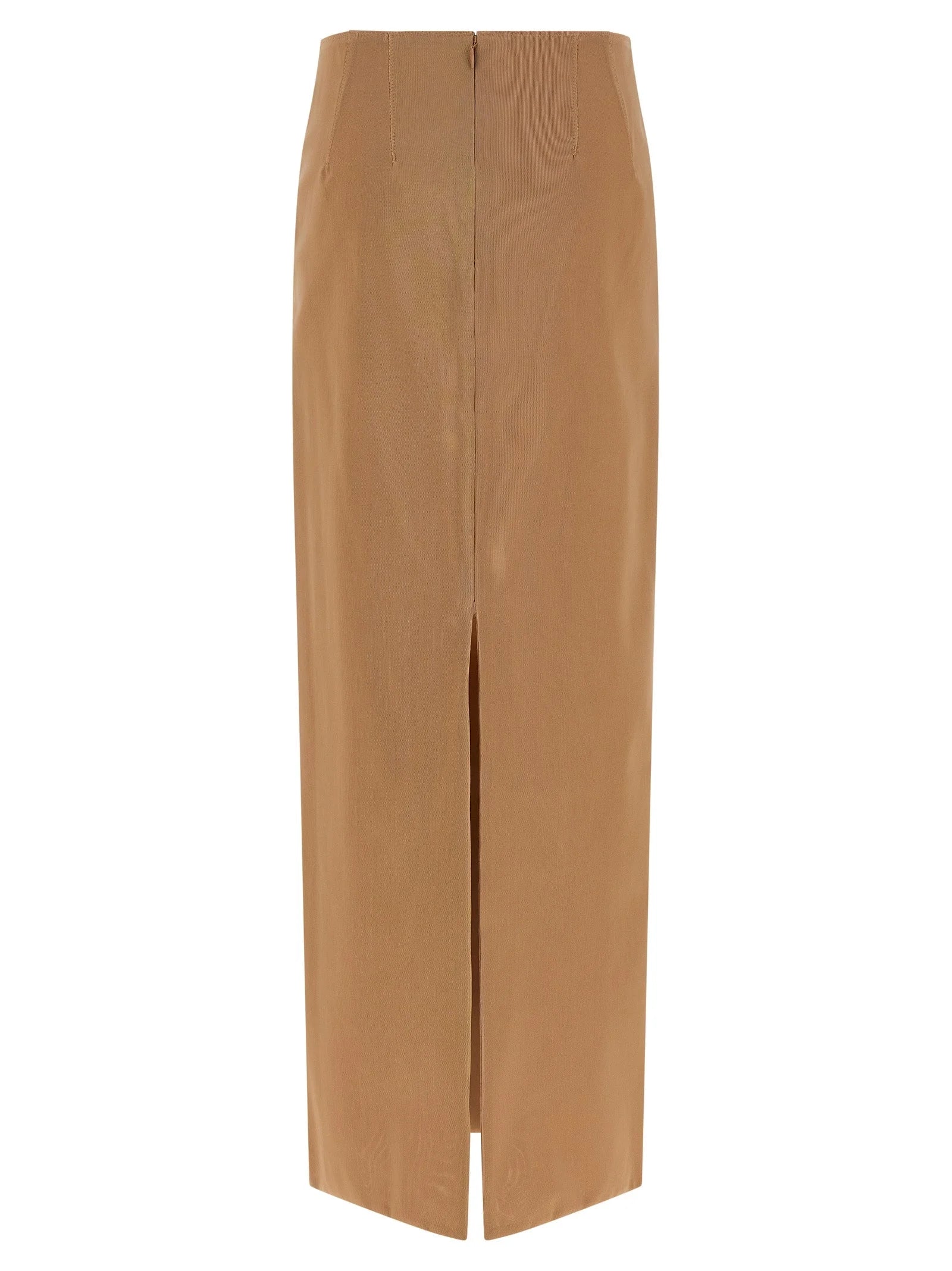 Armarium Beige Polyamide Midi Skirt - IT40