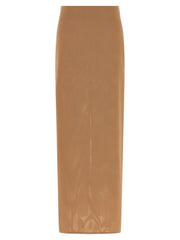 Armarium Beige Polyamide Midi Skirt - IT40