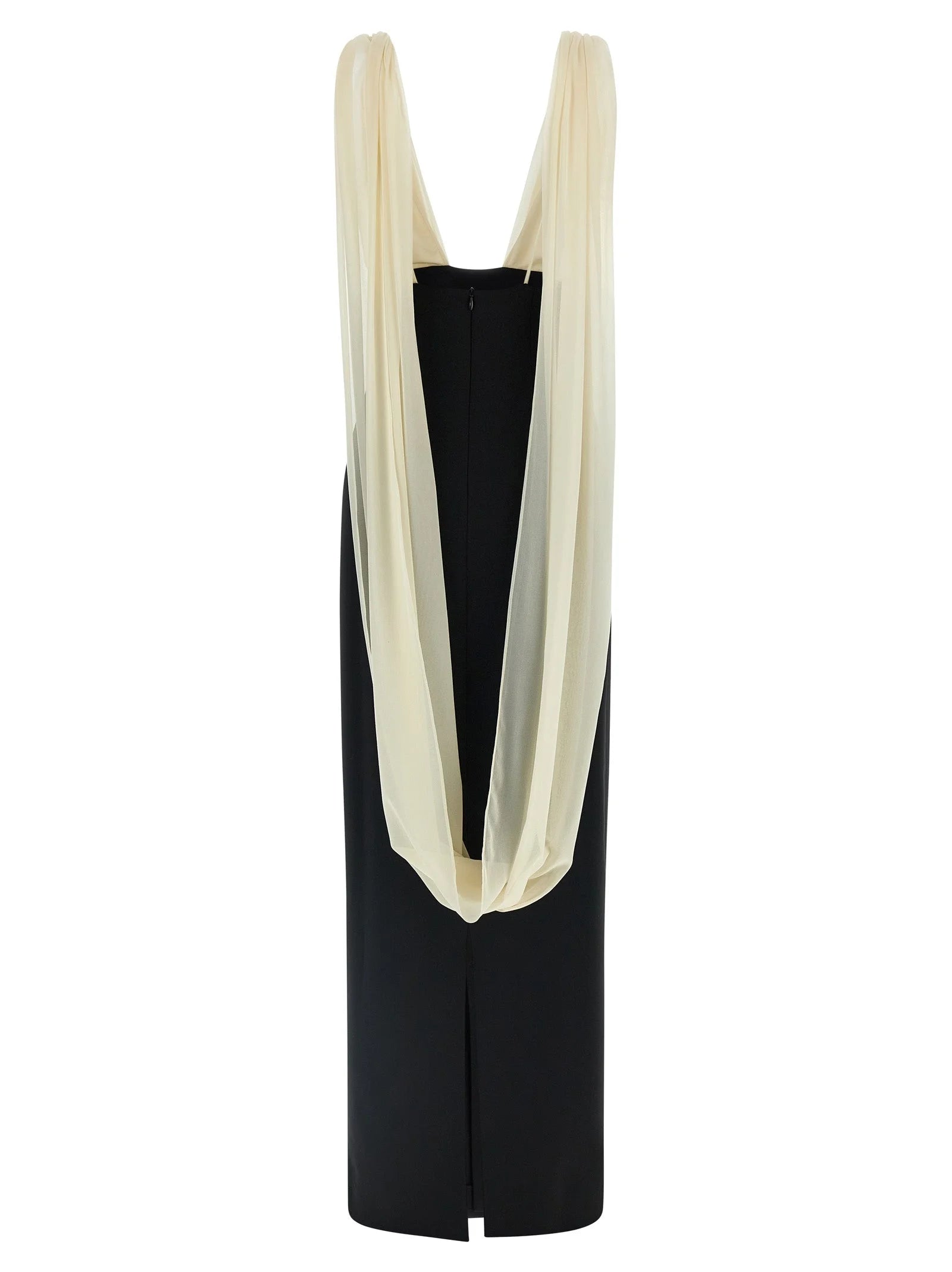 Armarium Bicolor Virgin Wool Long Dress - IT44