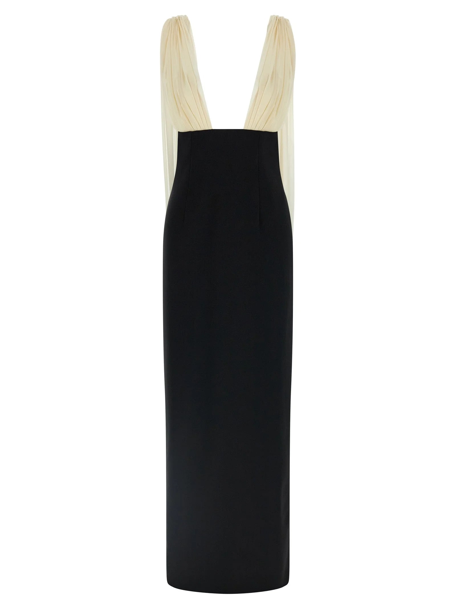 Armarium Bicolor Virgin Wool Long Dress - IT44
