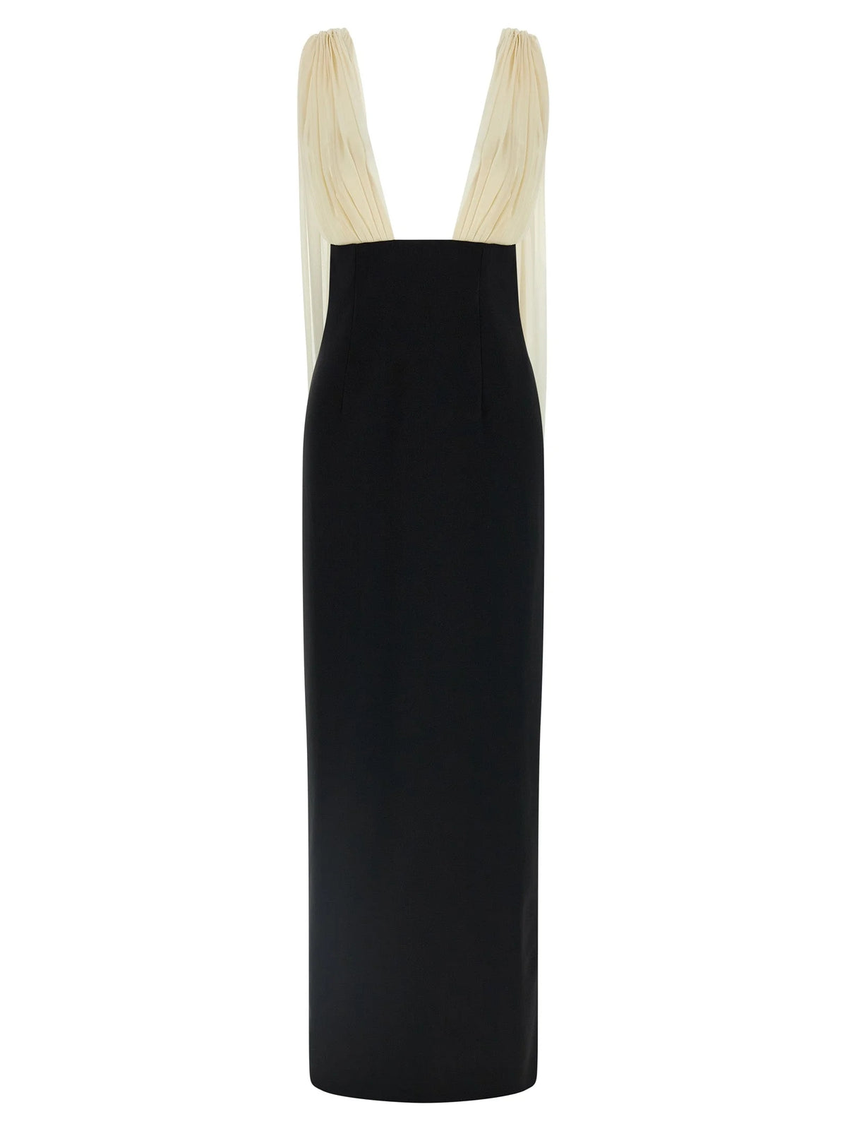 Armarium Bicolor Virgin Wool Long Dress - IT44