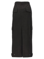 Armarium Black Cotton Mini Skirt
