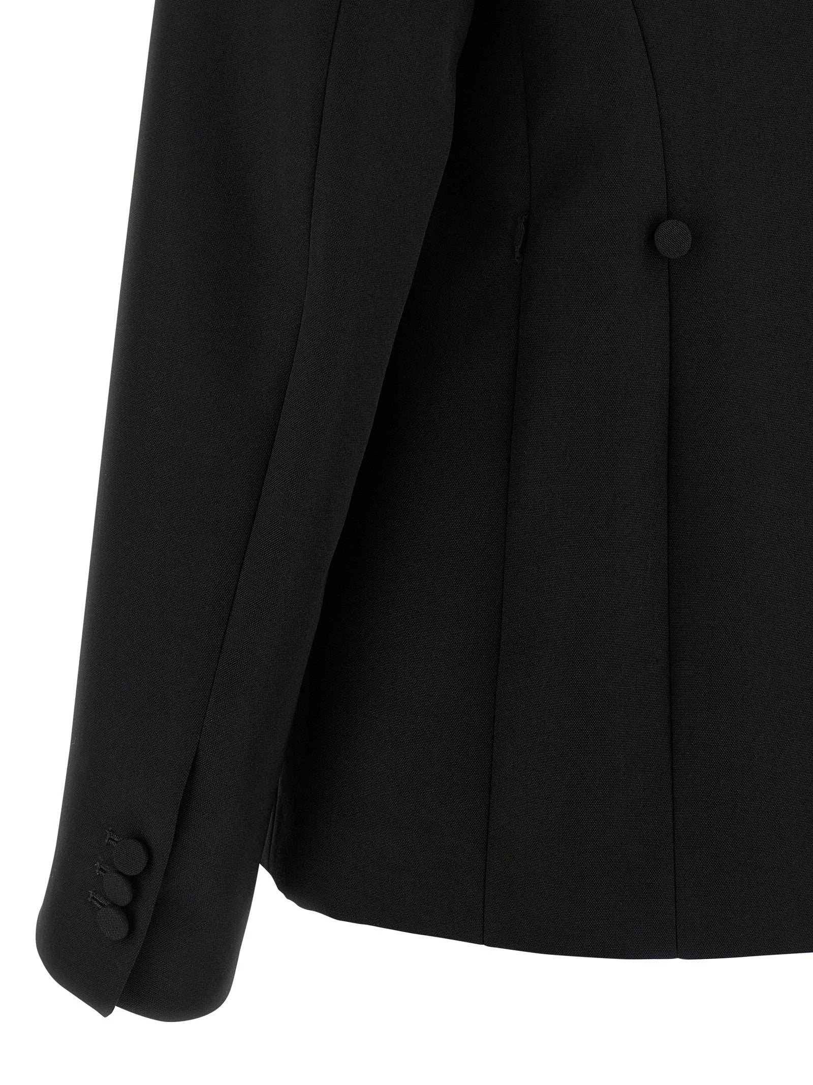 Armarium Black Virgin Wool Blazer - IT40