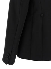 Armarium Black Virgin Wool Blazer - IT40