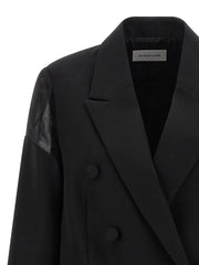 Armarium Black Virgin Wool Blazer - IT40