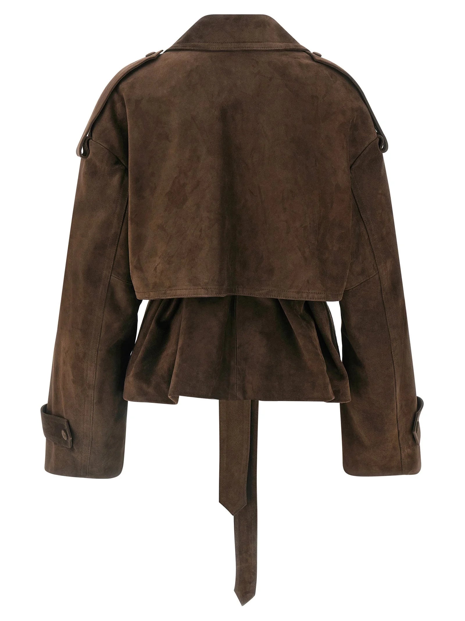 Armarium Brown Calfskin Leather Jacket - IT40