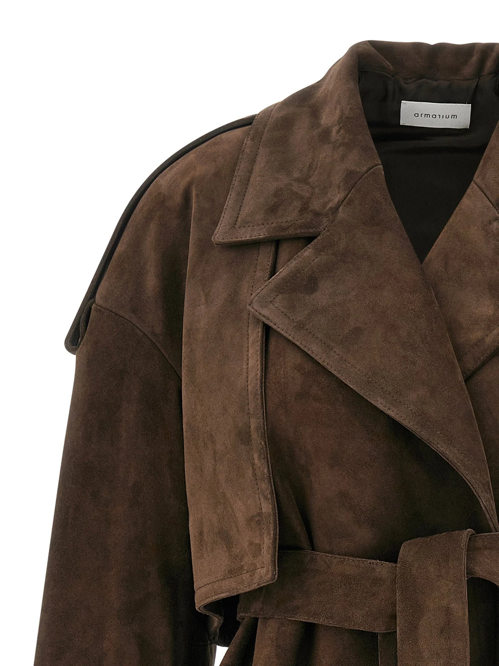 Armarium Brown Calfskin Leather Jacket - IT40