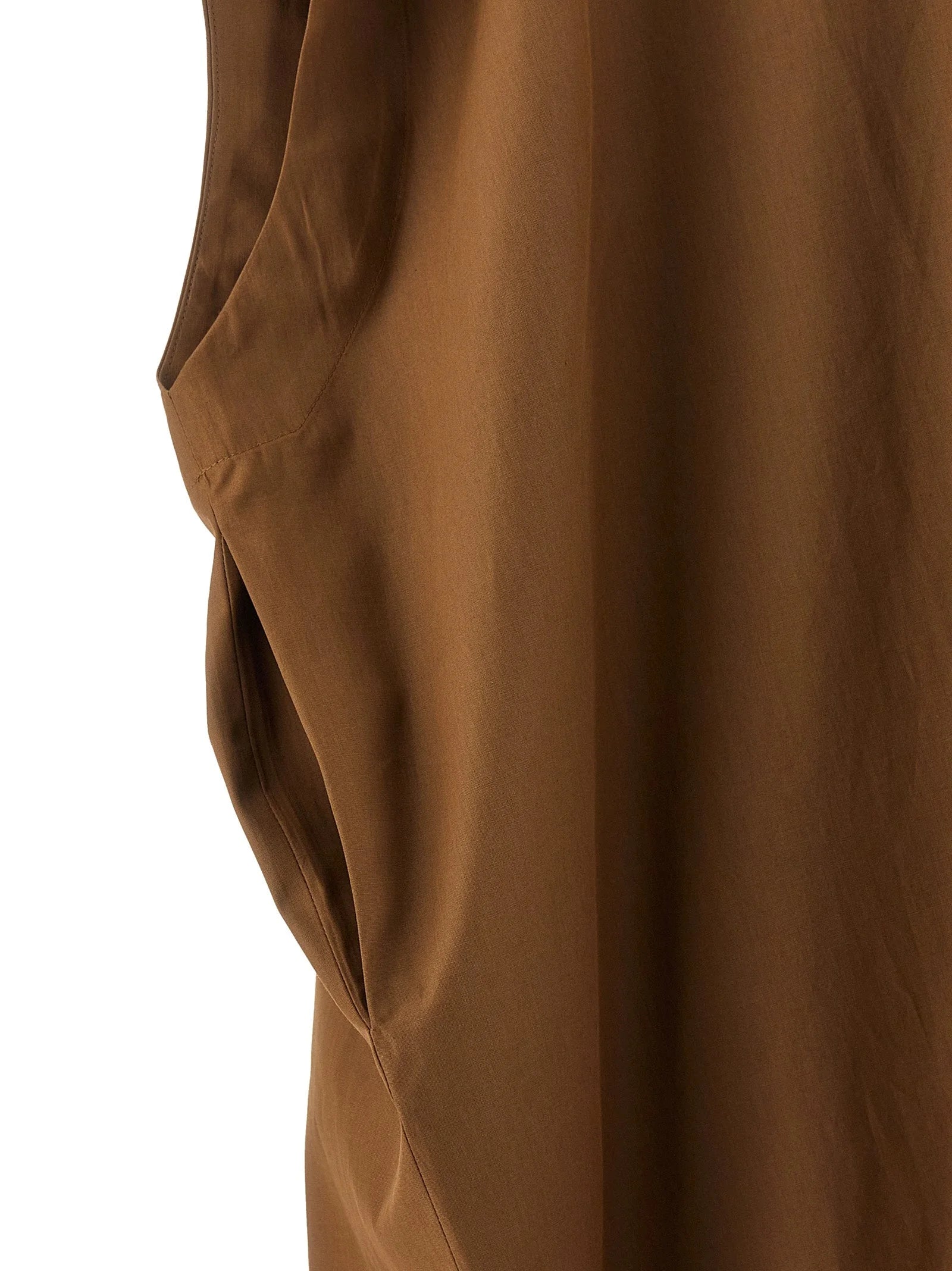 Armarium Brown Cotton Long Dress - IT38