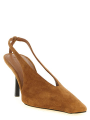 Armarium Brown Leather Mid Heel Pumps - EU40/US10