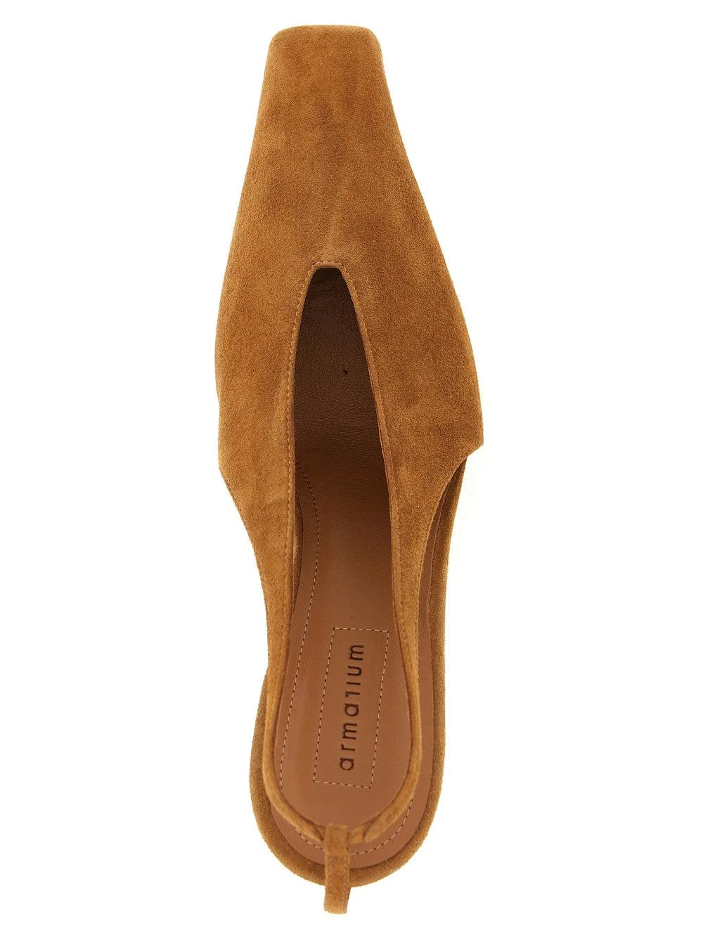Armarium Brown Leather Mid Heel Pumps - EU40/US10