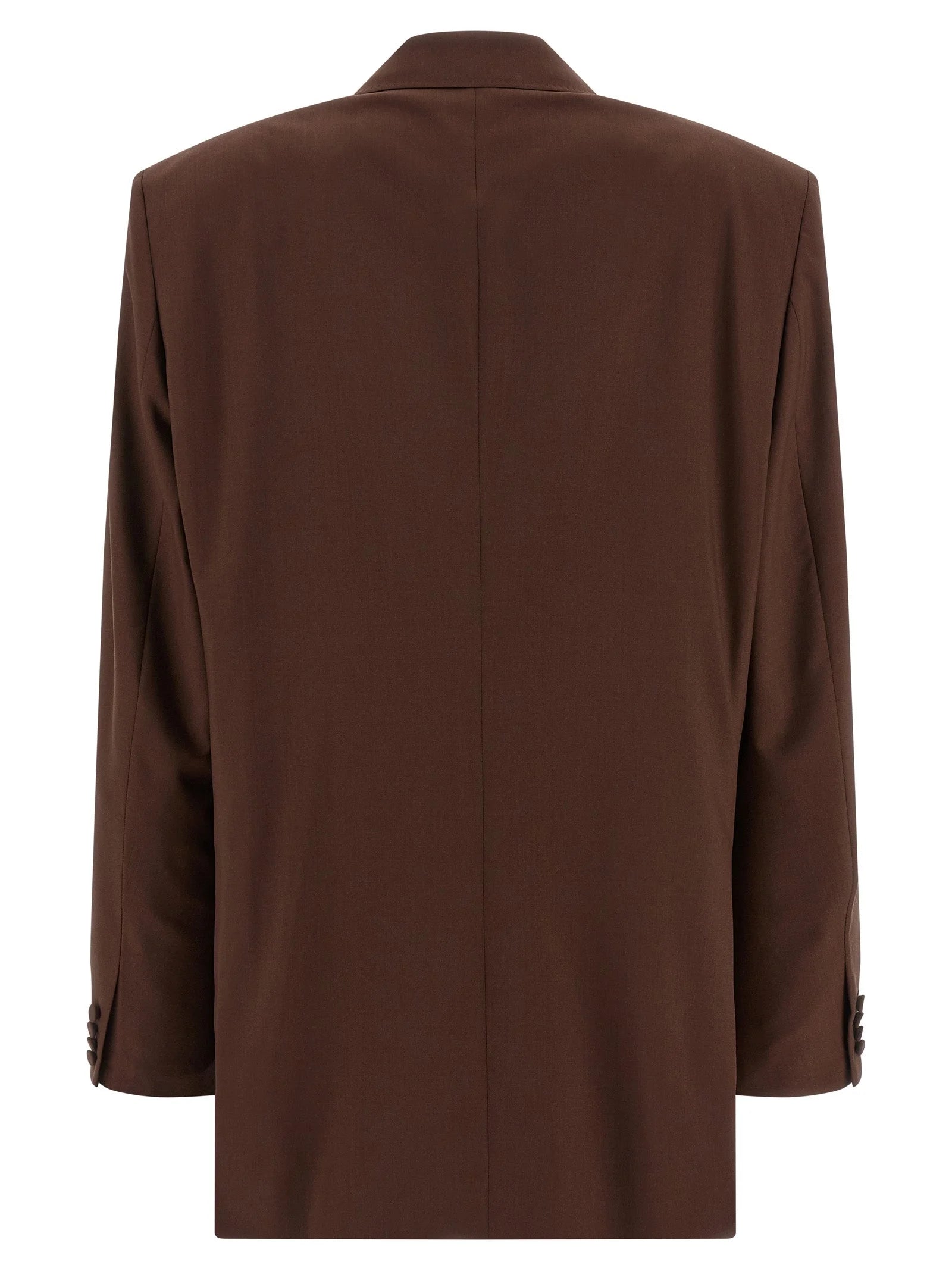 Armarium Brown Virgin Wool Blazer - IT40