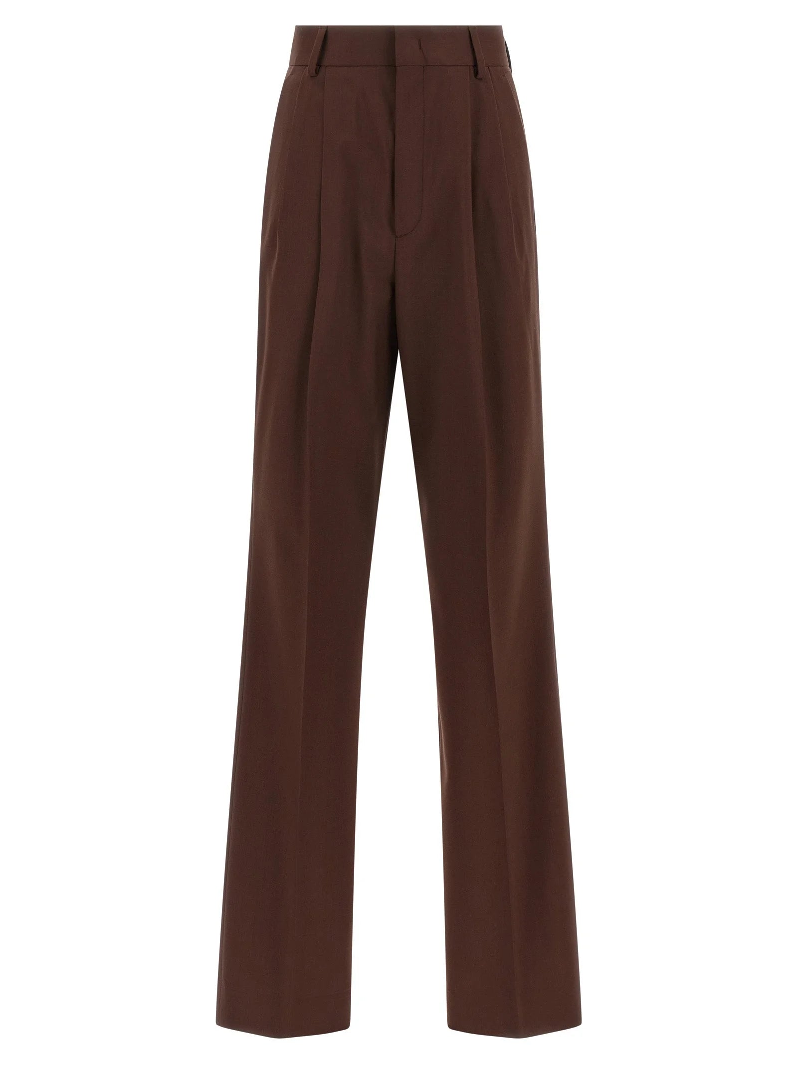 Armarium Brown Wool Dress Pants - IT38