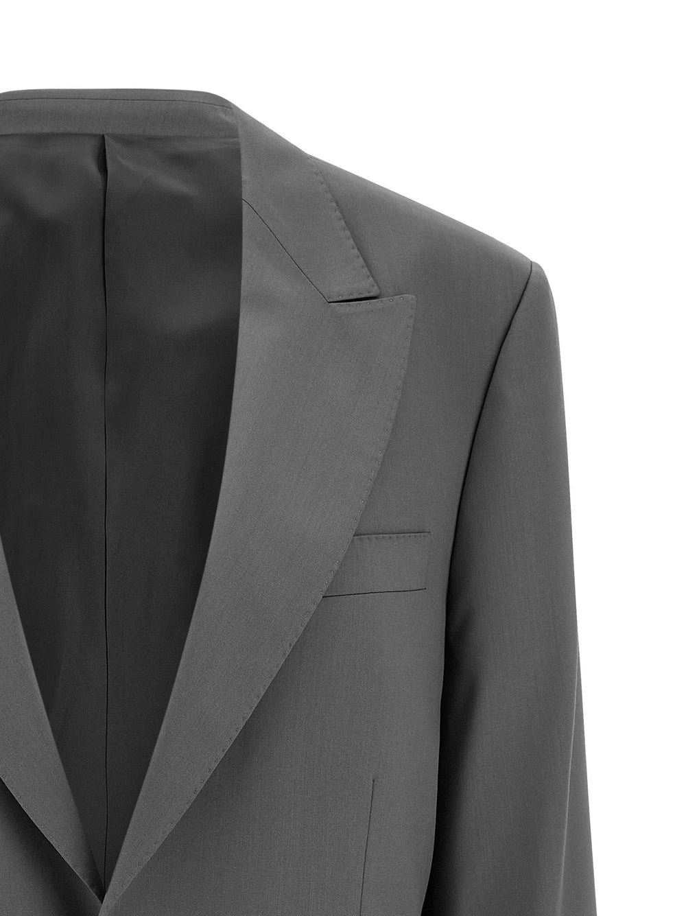 Armarium Gray Virgin Wool Blazer - IT42