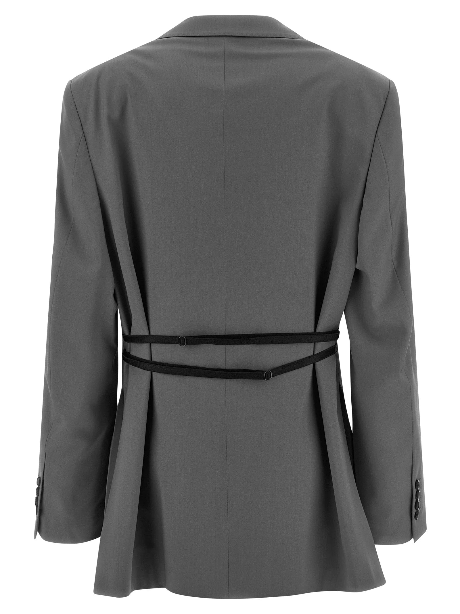 Armarium Gray Virgin Wool Blazer - IT42