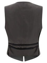 Armarium Gray Virgin Wool Sleeveless Jacket