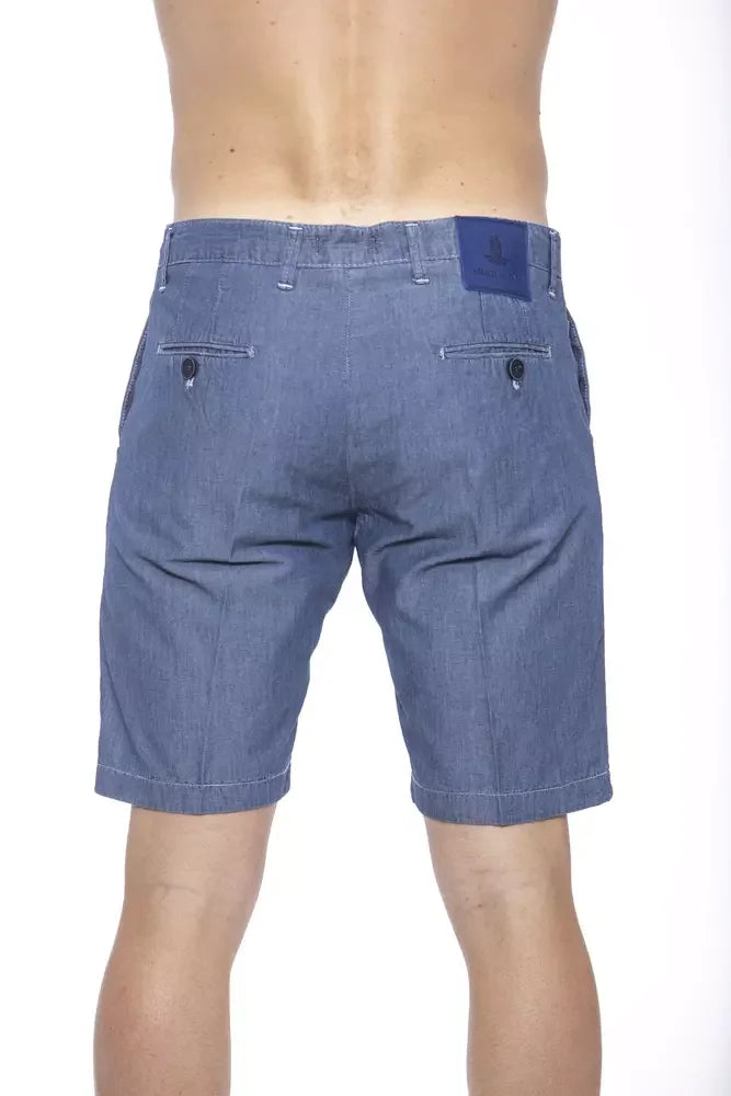 Armata Di Mare Chic Nautical Blue Bermuda Shorts - IT52 | XL - Bermudas