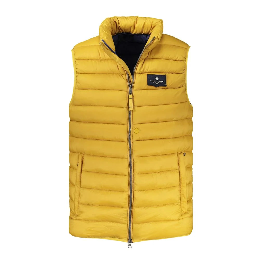 Armata Di Mare Yellow Polyamide Sleveless Jacket - XXL