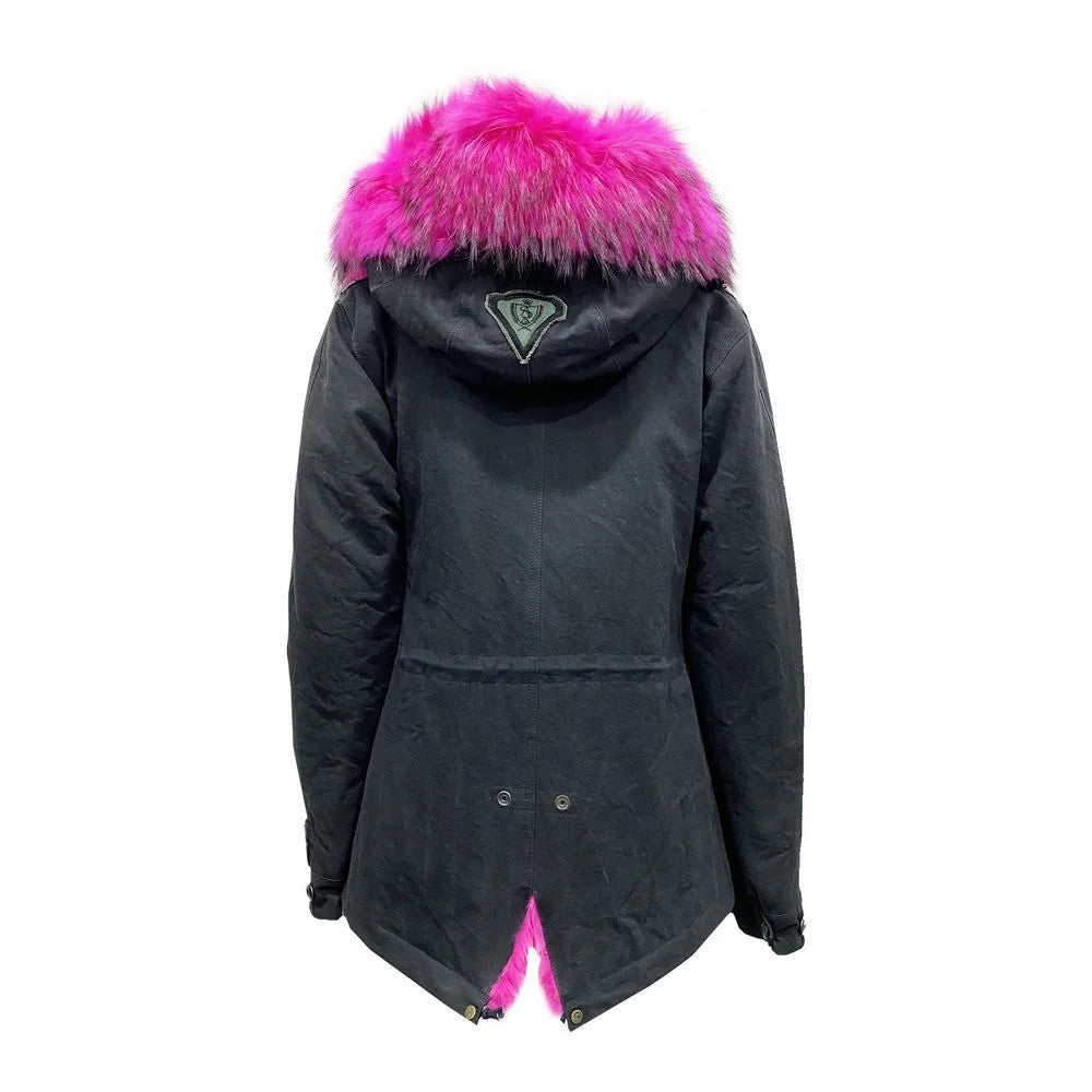 AS65 Black Cotton Parka - XXS