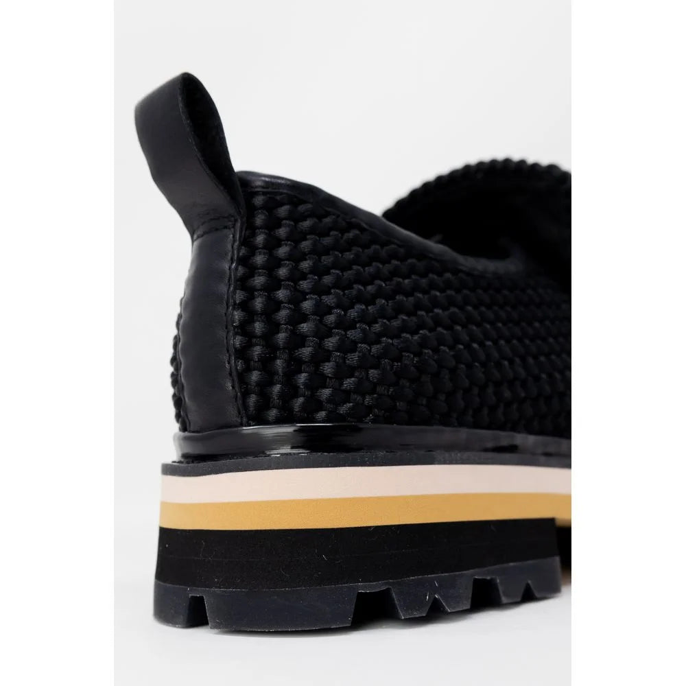 ASH Black Leather Platform - Heels