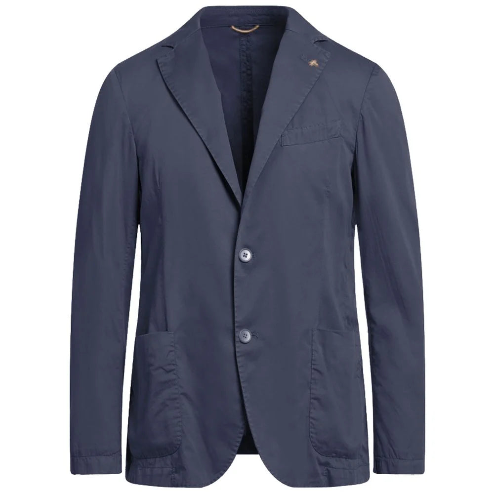 AT.P.CO Blue Cotton Blazer - Sport Jackets