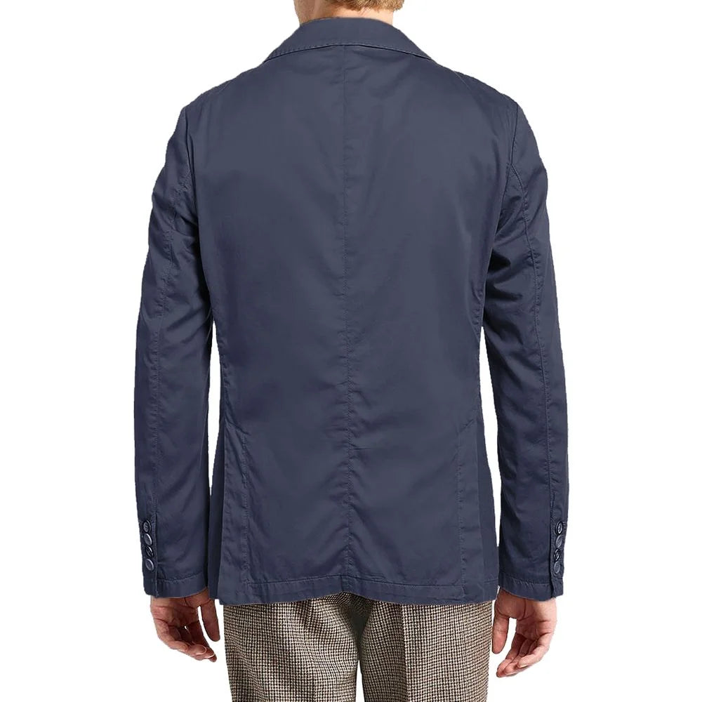 AT.P.CO Blue Cotton Blazer - Sport Jackets