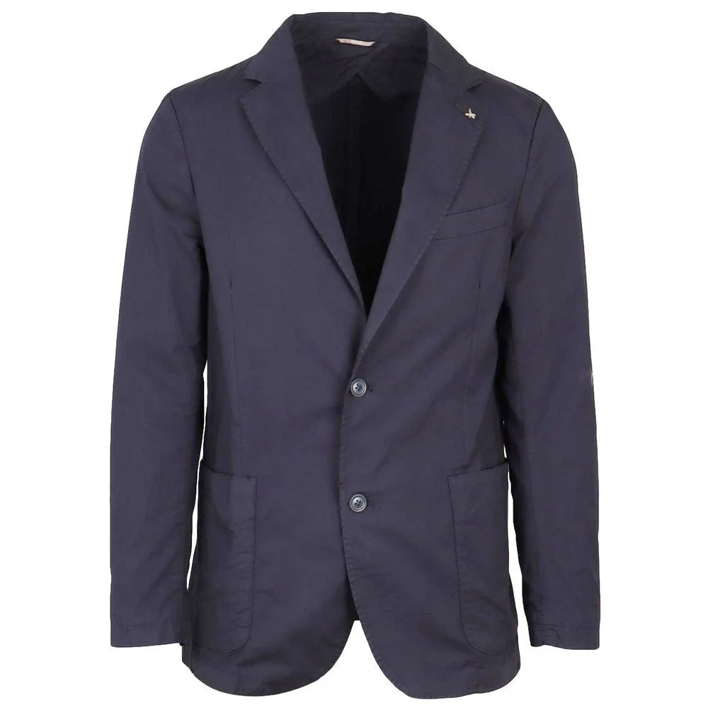 AT.P.CO Blue Cotton Women Blazer - IT44 | XS