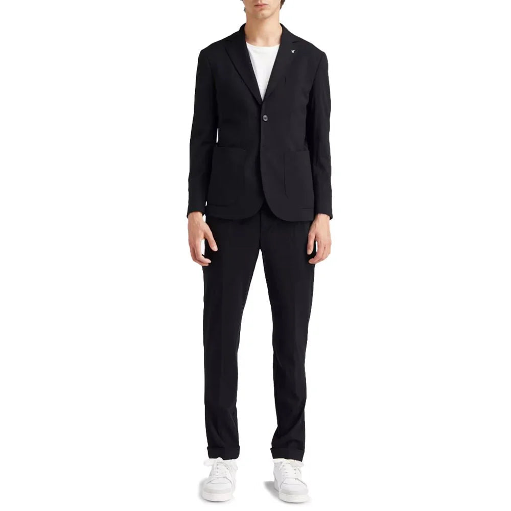 AT.P.CO Blue Nylon Men Suit - Suits