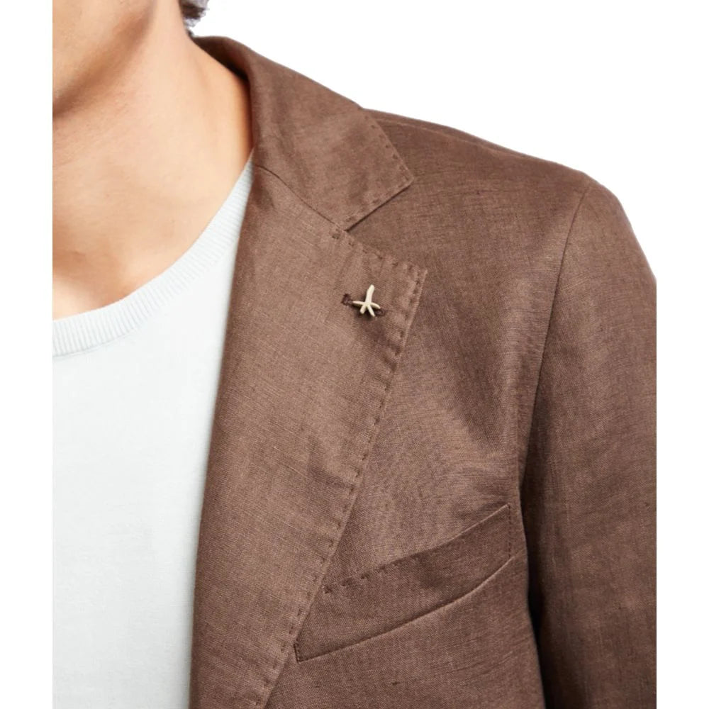 AT.P.CO Brown Linen Blazer - Sport Jackets