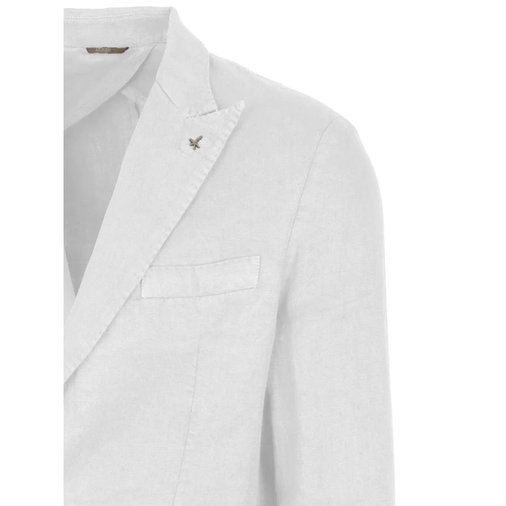 AT.P.CO White Linen Blazer - Sport Jackets