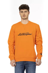 Automobili Lamborghini Orange Cotton Men’s Sweater - Sweatshirts