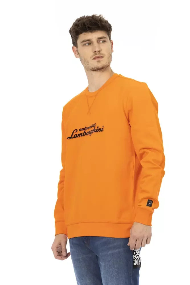 Automobili Lamborghini Orange Cotton Men’s Sweater - Sweatshirts