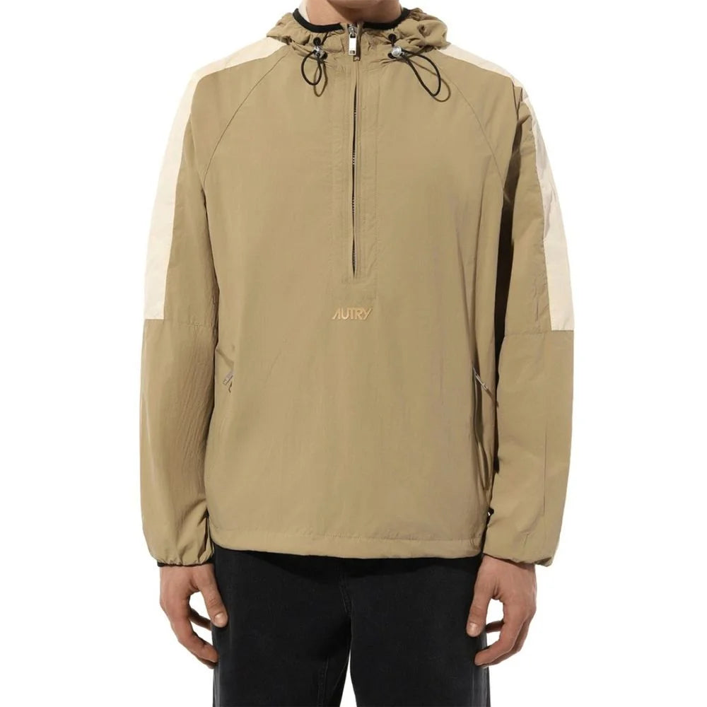 Autry Beige Nylon Shell Jacket